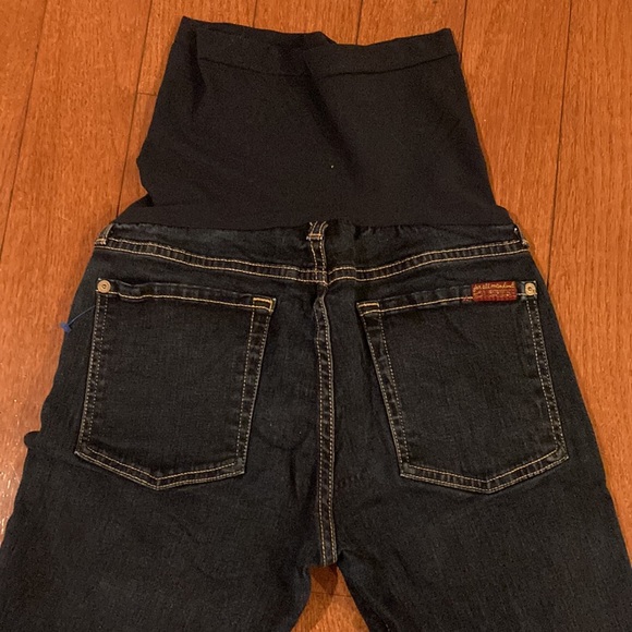 HP 7 For All Mankind Pea in the Pod Secret Fit Belly Maternity Skinny Jeans - 28 - Picture 5 of 8